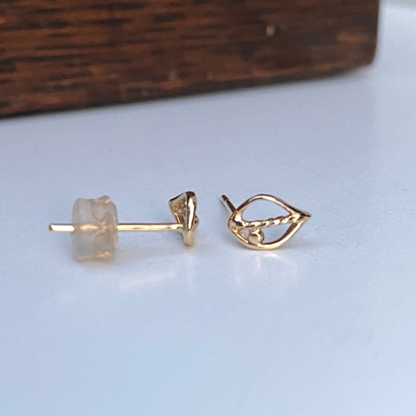 Mini Leaf Stud Earrings