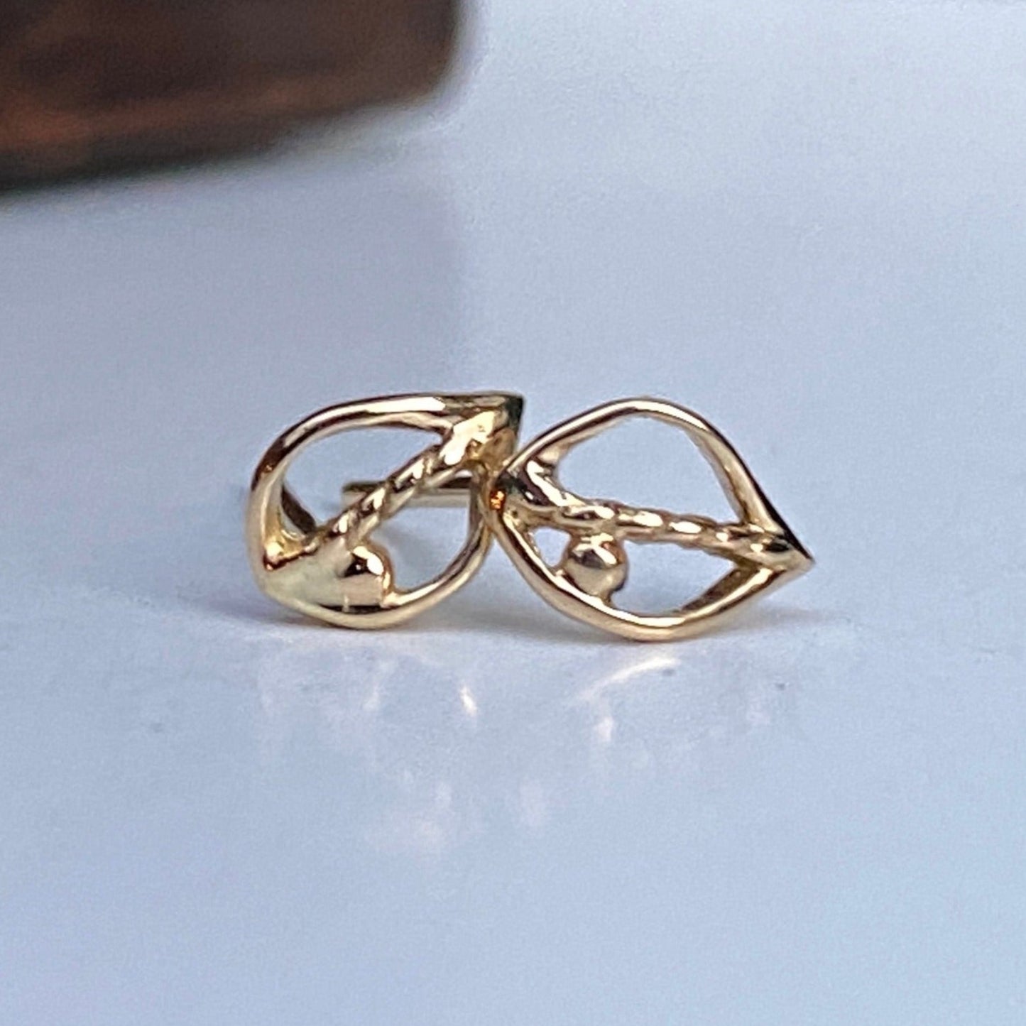 Mini Leaf Stud Earrings