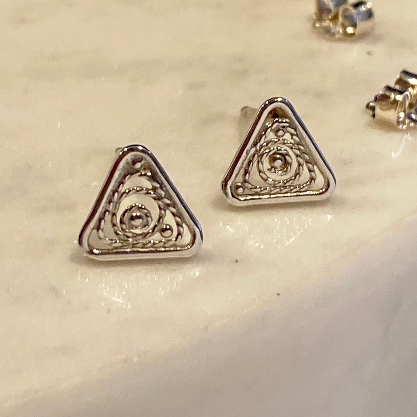 Triangle Galaxy Stud Earrings