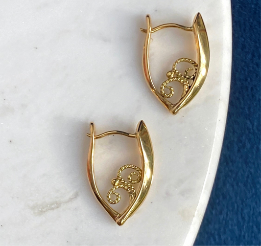 Celestial Hinging Filigree Hoops