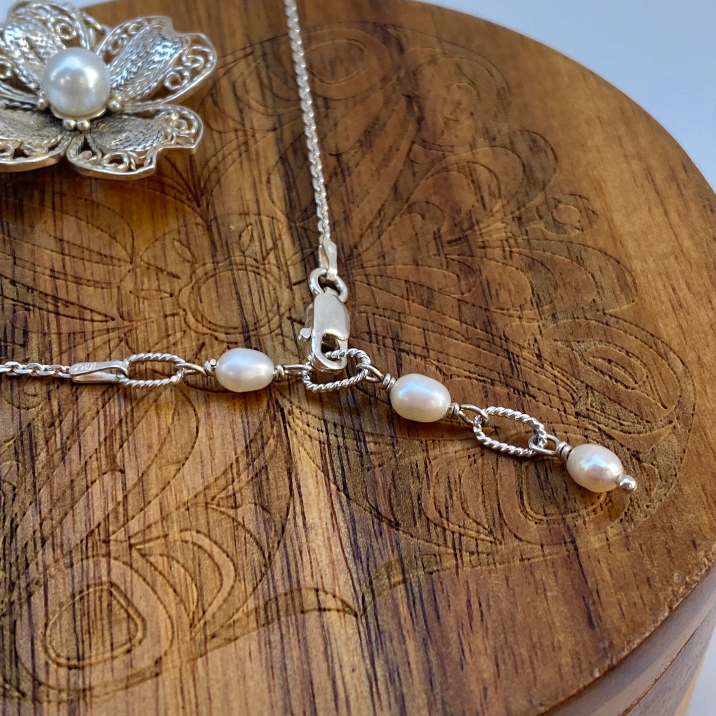 Dogwood Flower Filigree Necklace