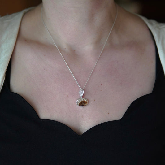 Flourish Agate Pendant w/ Swivel Bail