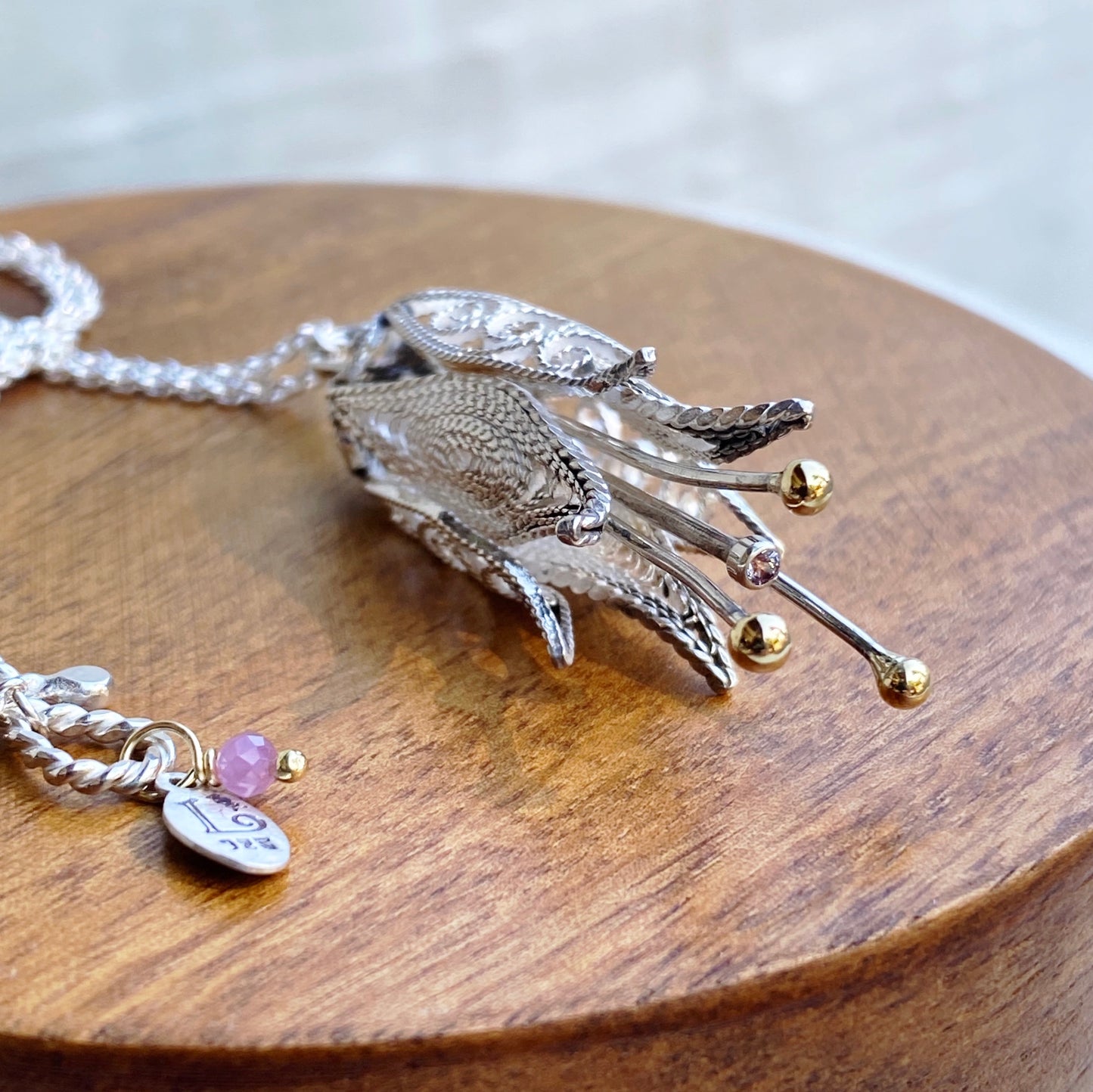 Bellflower Filigree Pendant