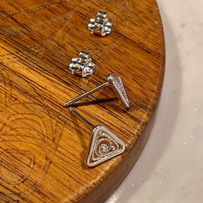 Triangle Galaxy Stud Earrings