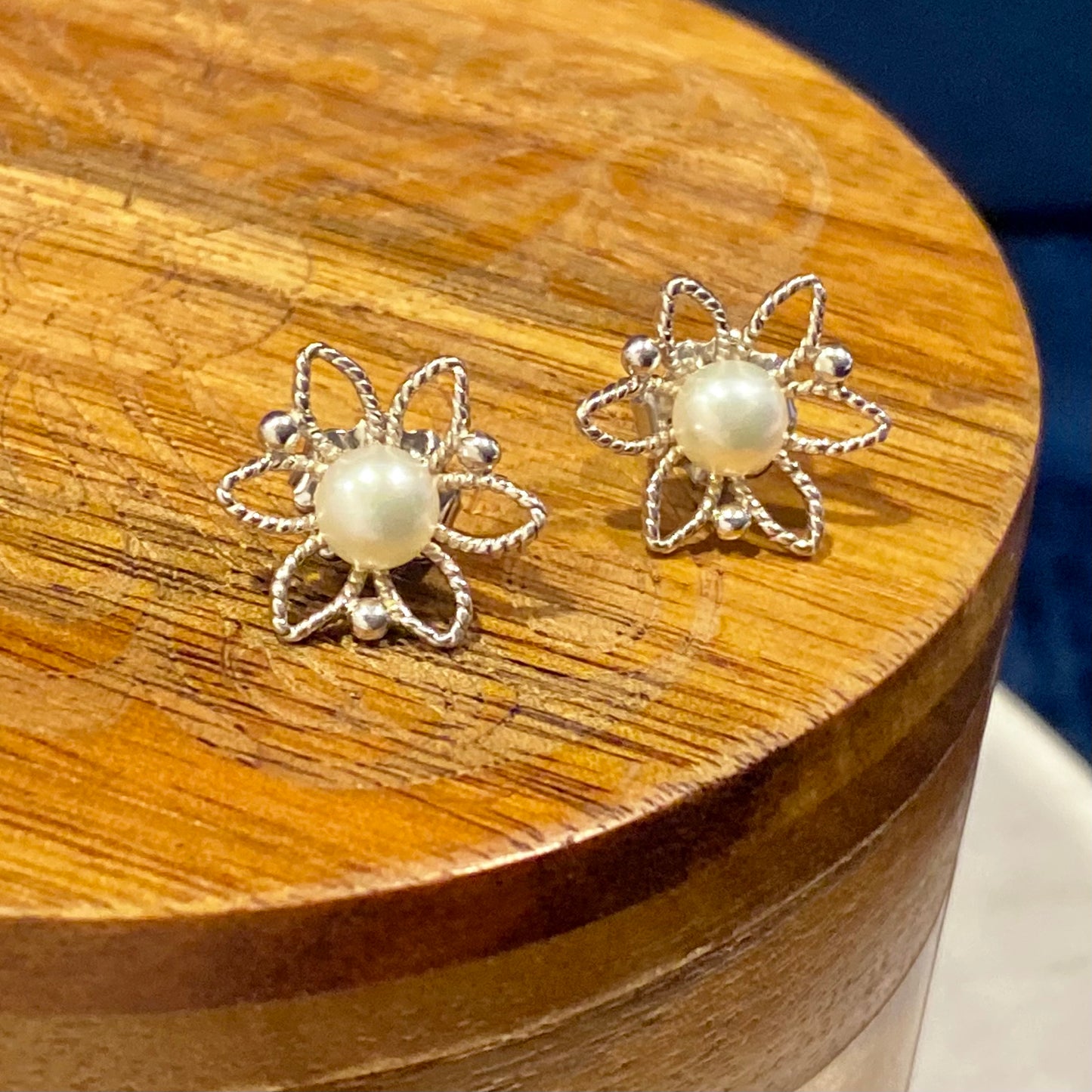 Tulip Filigree Earring Jackets Silver