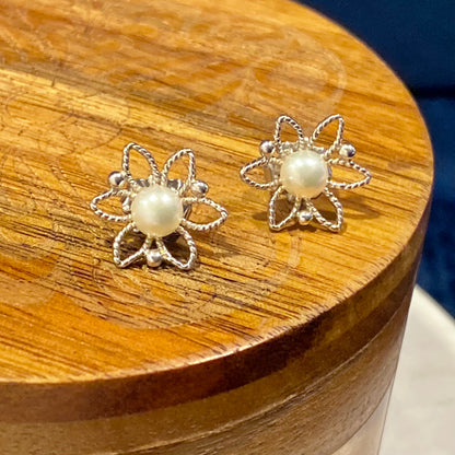 Tulip Filigree Earring Jackets Silver