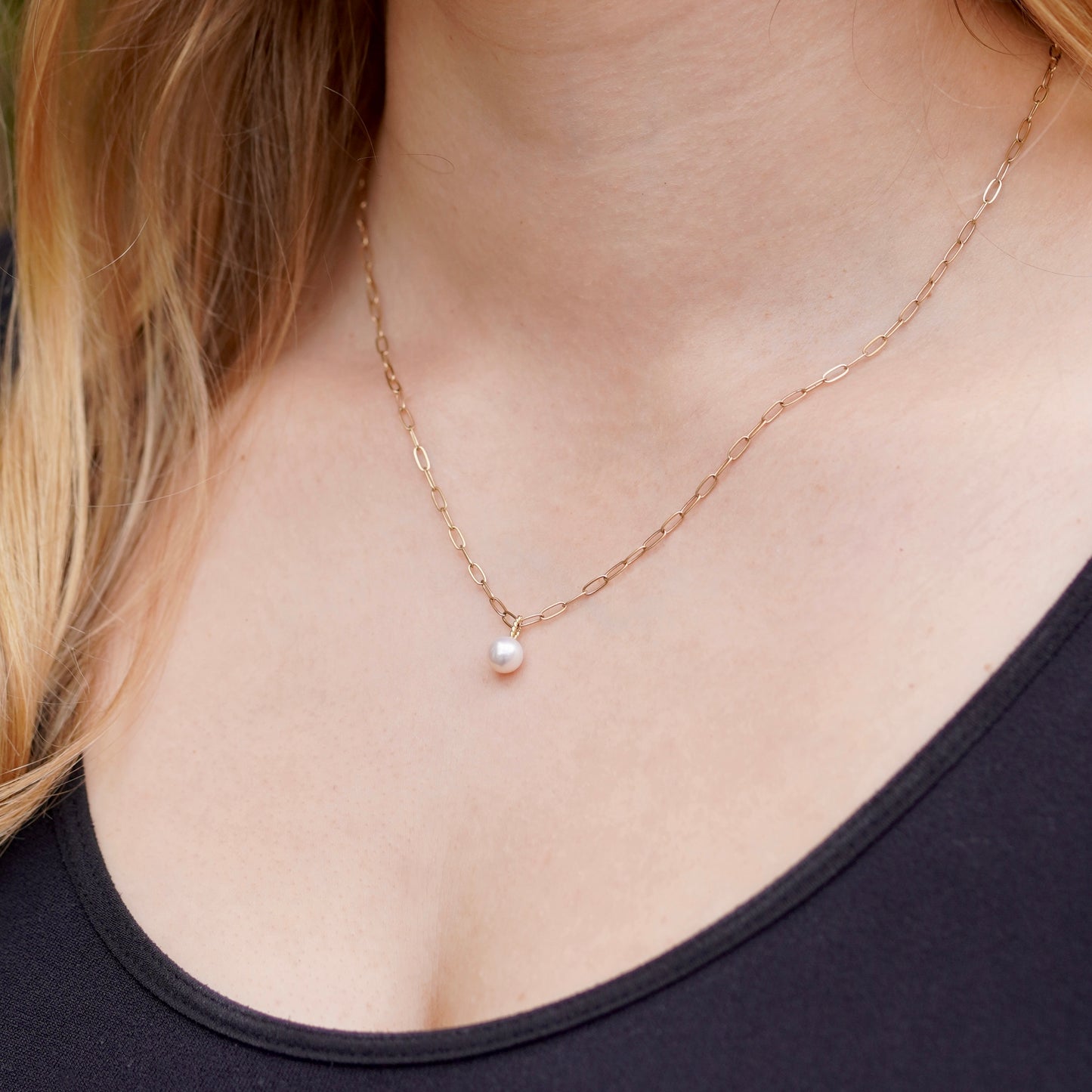 Fine Paperclip 2.1mm 14k Rose Gold Chain