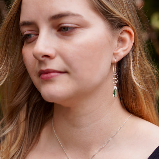 Regency Silver Filigree Earrings