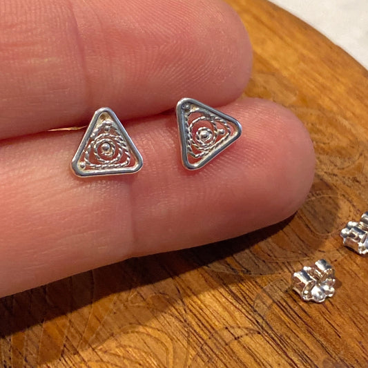 Triangle Galaxy Stud Earrings