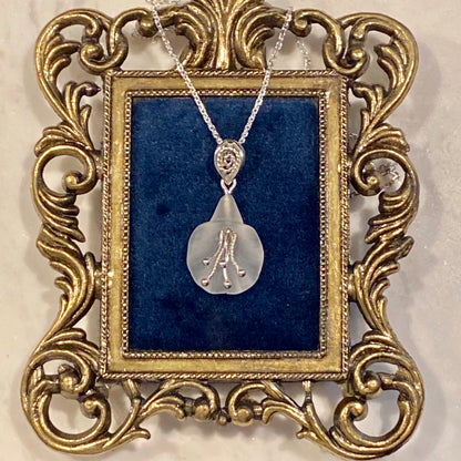 Handcarved Bellflower Pendant Silver