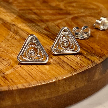 Triangle Galaxy Stud Earrings