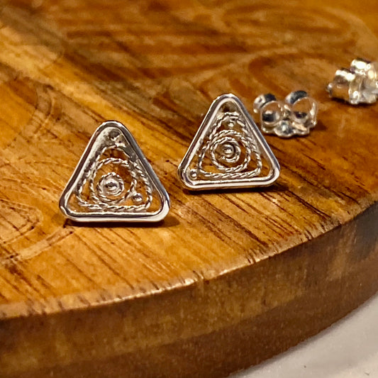 Triangle Galaxy Stud Earrings