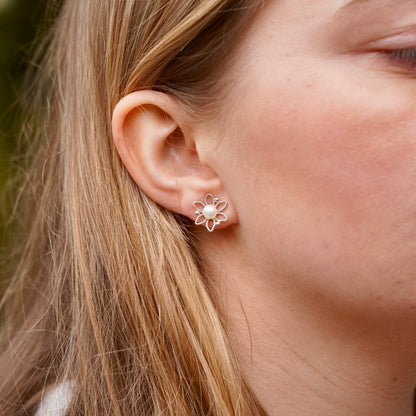 Tulip Filigree Earring Jackets Silver