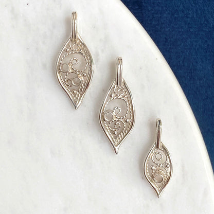 Filigree Leaf Charms