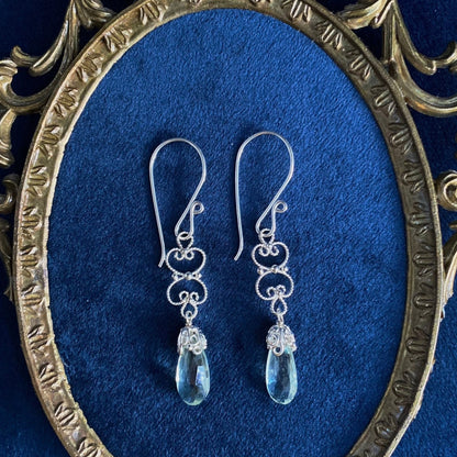 Regency Silver Filigree Earrings