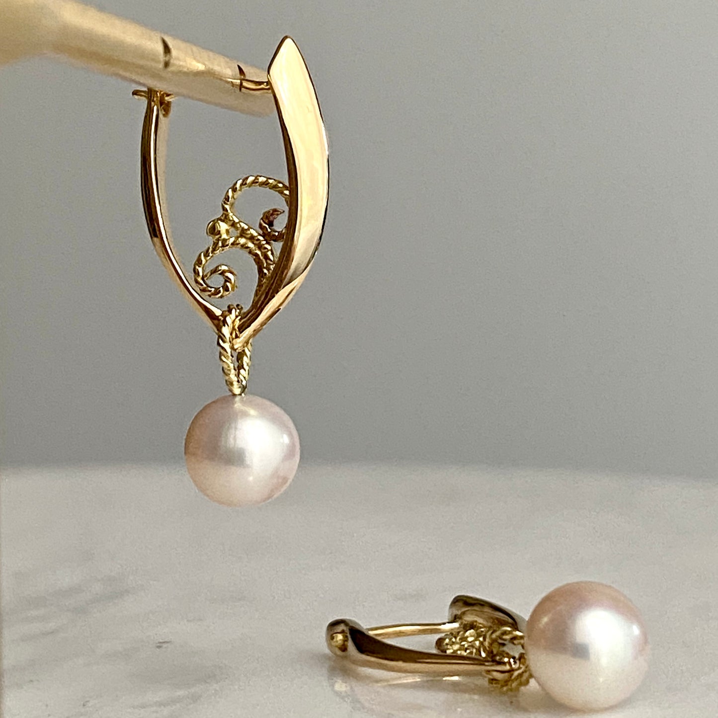 Simple Pearl Charm & Dangles