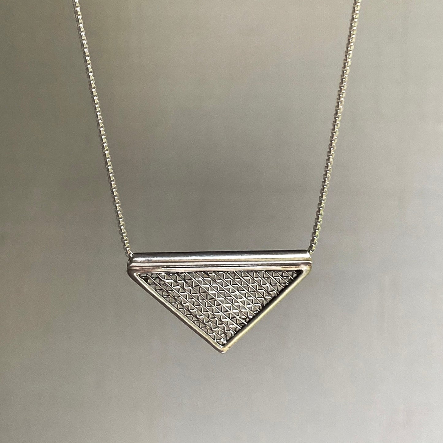 Zigzag Triangle Necklace